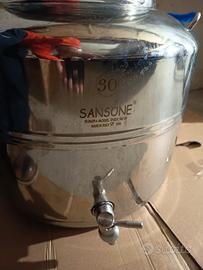 Contenitore per olio in acciaio inox 