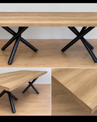 Tavolo da pranzo 200 × 100 cm – effetto rovere