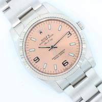 Rolex Airking 114234 Rosa Ghiera Oro Bianco Ful