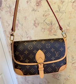 Borsa LV Louis Vuitton Monogram Baguette