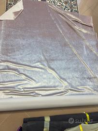 Scampolo velluto rosa 1,5 x 1,5m