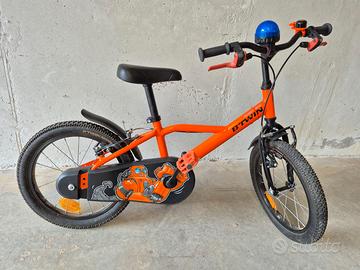 Bici 16 pollici Decathlon "Robot" + sirena