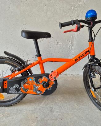 Bici 16 pollici Decathlon "Robot" + sirena