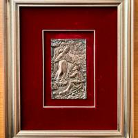 Bassorilievo in argento placcato