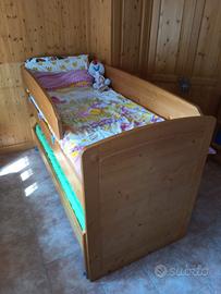 Letti Scandola in legno massello