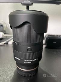 Tamron 28-200 F2.8/5.6 attacco Sony Z