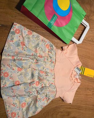 Vestito neonata bimba Benetton