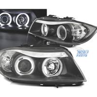FARI BMW E90 E91 05-08 ANGEL EYES CCFL FONDO NERO