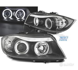 FARI BMW E90 E91 05-08 ANGEL EYES CCFL FONDO NERO