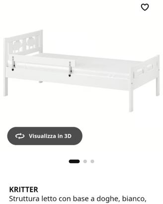 kritter lettino bambino Ikea 160x70 cm 