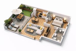 Bilocale CON TERRAZZA DI 20MQ e P. auto - PRATO