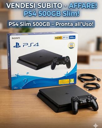 PlayStation 4 Slim 500GB Jet Black