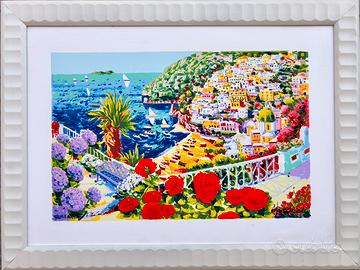 Faccincani Positano, rose rosse e un canto di luce