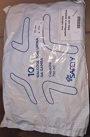 Sacche raccolta urina da gamba + lacci 750 ml