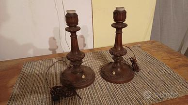 candelabri in legno