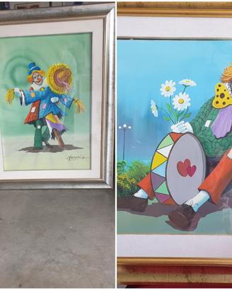 QUADRI CLOWN PITTORE ANGELO MANINI 