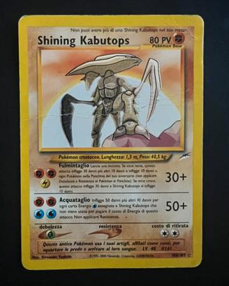 Pokemon Shining Kabutops 8/105 ita 2000