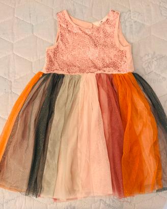 Vestito bambina colorato H&M, 5-6 anni