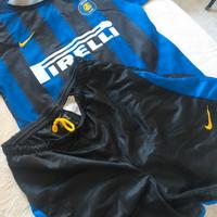 inter  maglietta e pantaloncino completo bimbo