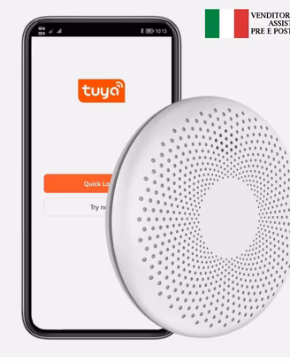 Rilevatore fumo CO2 wifi Tuya 85dB batteria NUOVO