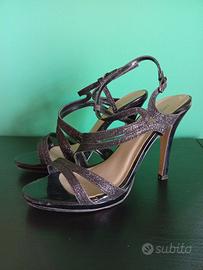 Sandali neri scamosciati eleganti n. 39