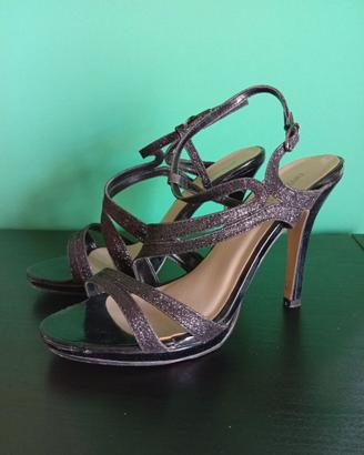 Sandali neri scamosciati eleganti n. 39