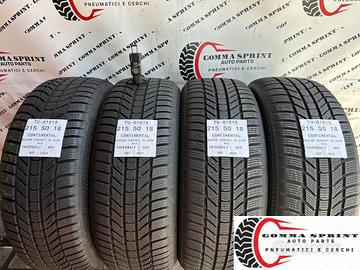 4 PNEUMATICI 215/50 R18 CONTINENTAL INVERNALI KM0