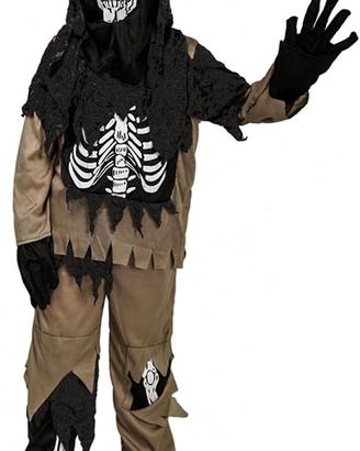 COSTUME SCHELETRO BAMBINO BAMBINA halloween 4-6 an