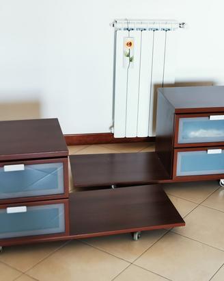 Comodini Marroni con Rotelle