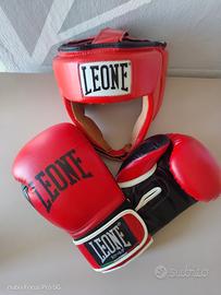 kit Leone guantoni e caschetto