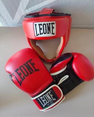 kit Leone guantoni e caschetto
