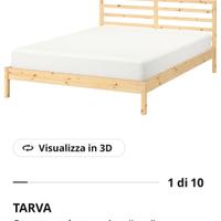 Letto ikea Tarva con doghe