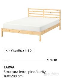Letto ikea Tarva con doghe