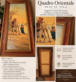 Quadro orientale olio su tela