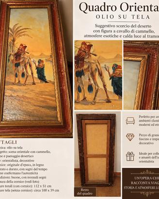 Quadro orientale olio su tela