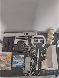 wii lotto con basi, controller, volanti