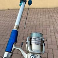 Set completo da pesca: canna + cassetta