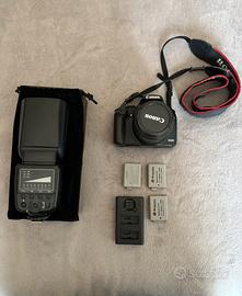 MACCHINA FOTOGRAFICA + FLASH