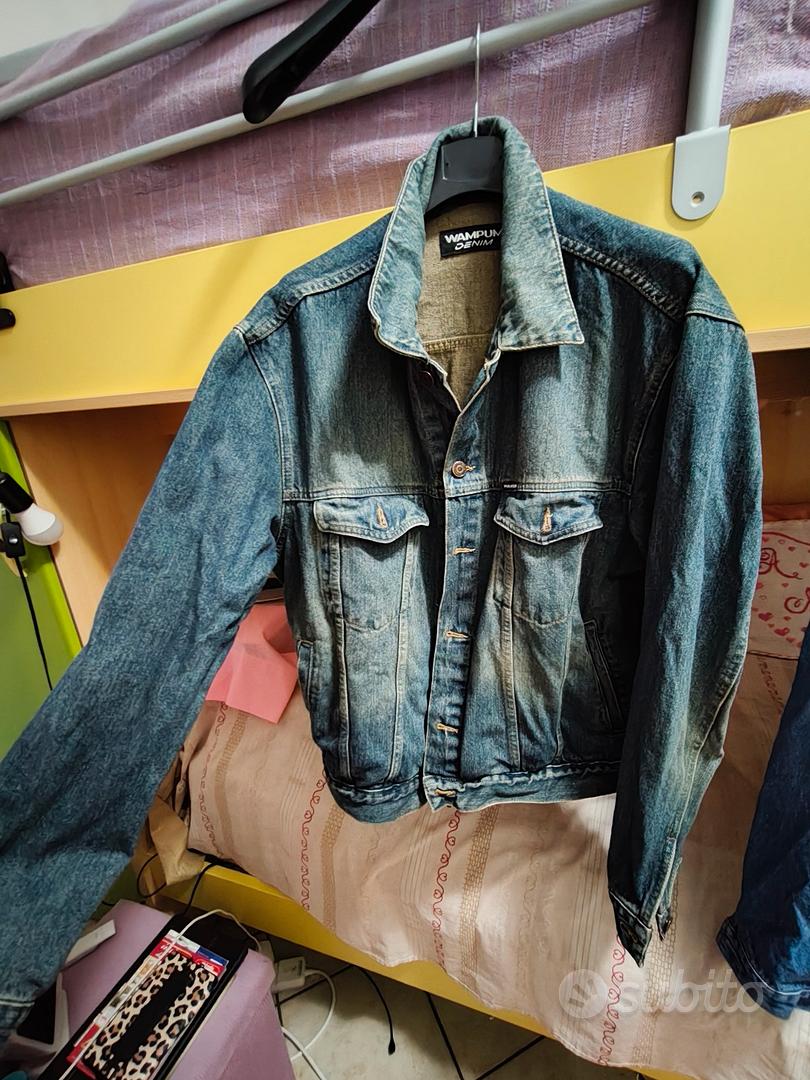 Jeans Wampum Giubbino Giacca Jeans Wampum Denim Vintage Anni '80