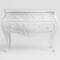 Console di design bianco lucido