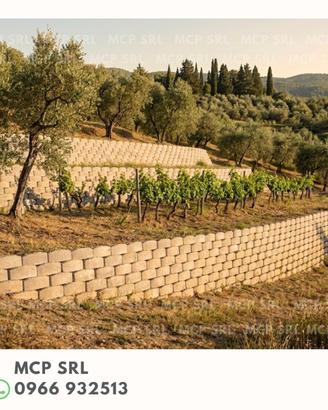 BLOCCHI PER CONTENIMENTO SCARPATE MCP SRL