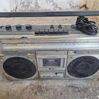 radio boombox ghttoblaster vintage sharp gf 6161