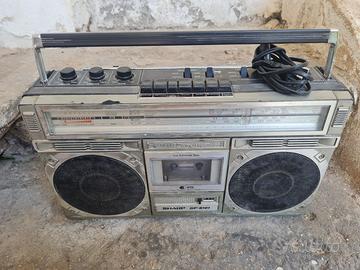 radio boombox ghttoblaster vintage sharp gf 6161