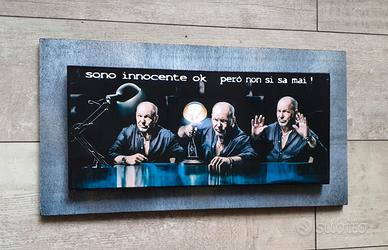 Quadro in legno omaggio a Vasco Rossi 