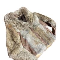 giacca in pelliccia di lapin/volpe