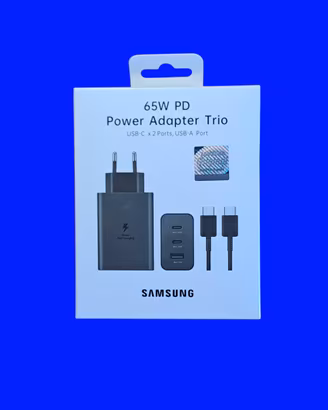 Caricabatterie Samsung 65W 3 in 1 Ultra rapido