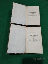 LA DIVINA COMMEDIA vol.II e III del 1855