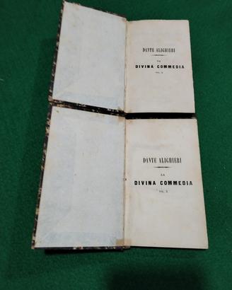 LA DIVINA COMMEDIA vol.II e III del 1855