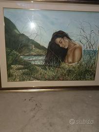 quadro dipinto donna al circeo