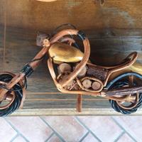 Harley davidson modello in legno artigianale